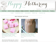 Tablet Screenshot of happy-mothering.com